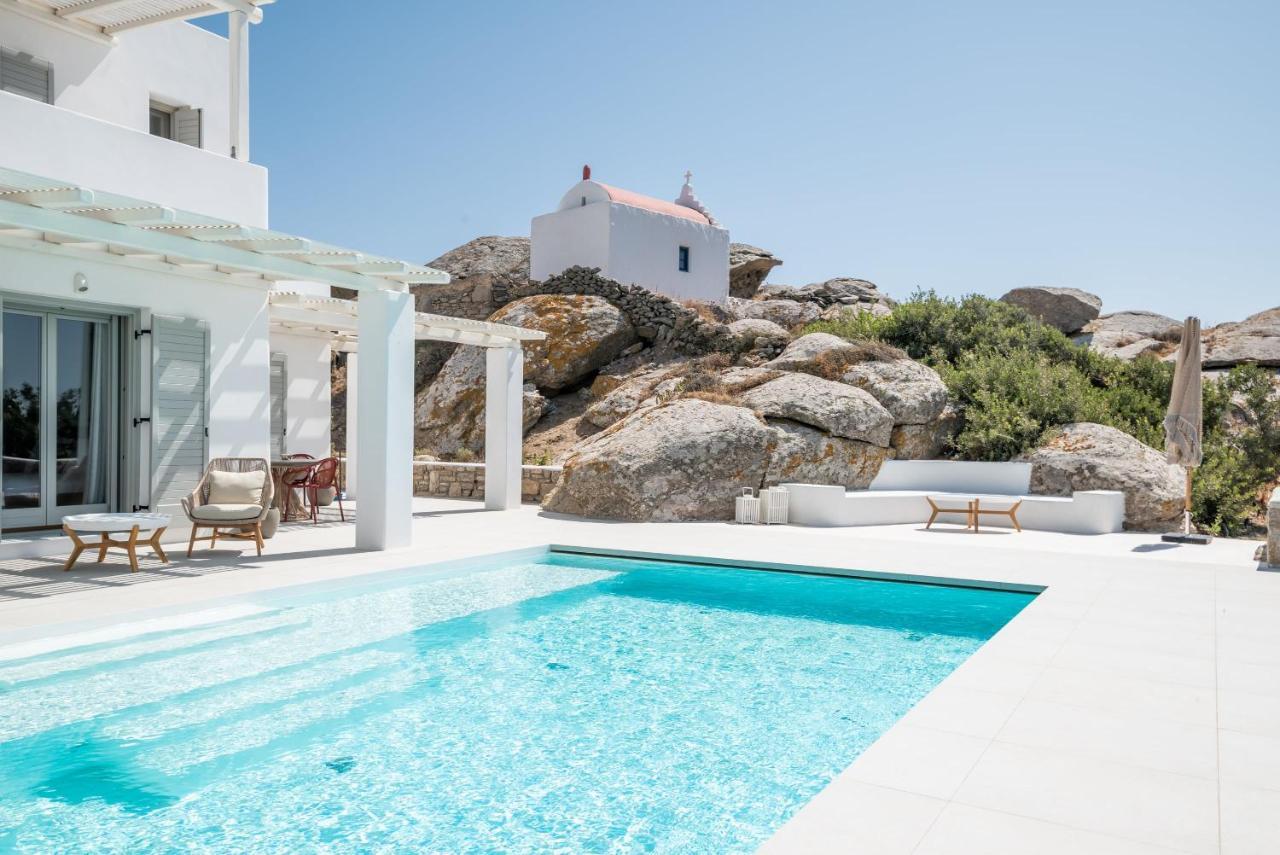 Villa Petra Mare Above Mykonos Town Private Pool Экстерьер фото
