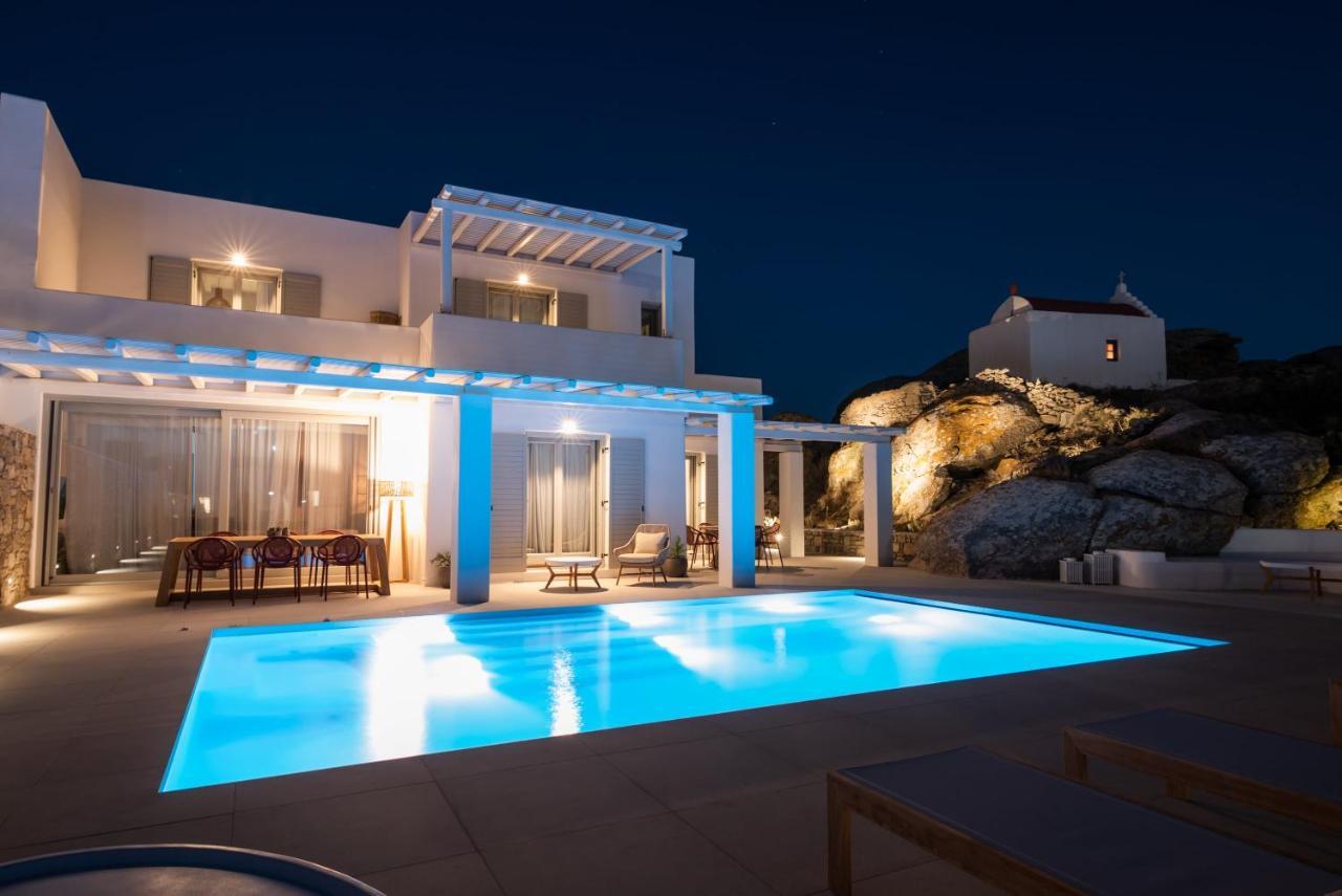 Villa Petra Mare Above Mykonos Town Private Pool Экстерьер фото