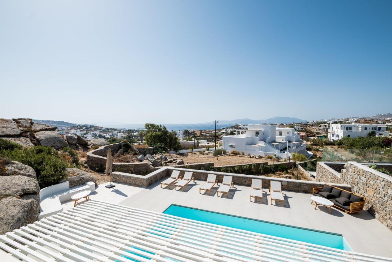 Villa Petra Mare Above Mykonos Town Private Pool Экстерьер фото