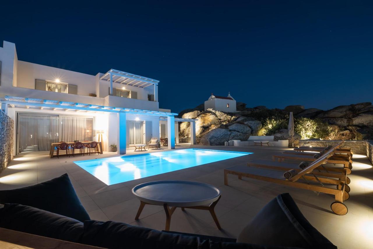 Villa Petra Mare Above Mykonos Town Private Pool Экстерьер фото