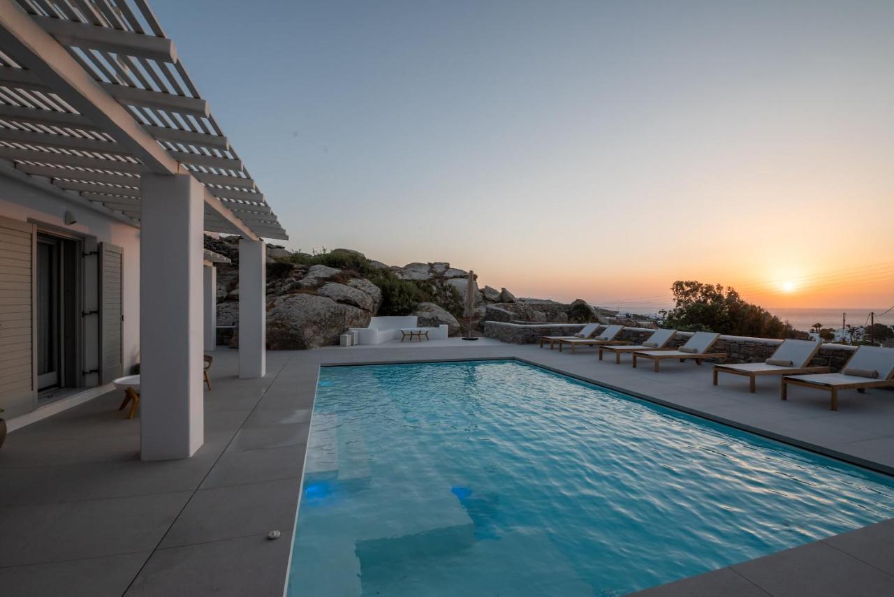 Villa Petra Mare Above Mykonos Town Private Pool Экстерьер фото